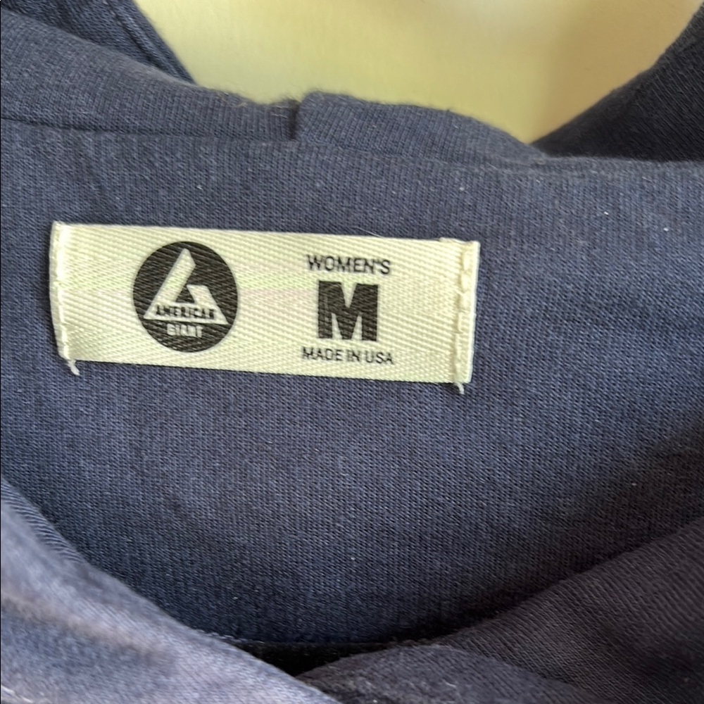 American Giant Blue Hooded Sweater Classic Pullover Medium - Picture 2 of 3
